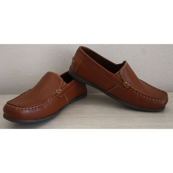 Florsheim 16564-257 Kids Sz 3M Saddle Tan Brown Jasper Venetian Jr. Loafers - Picture 2 of 12